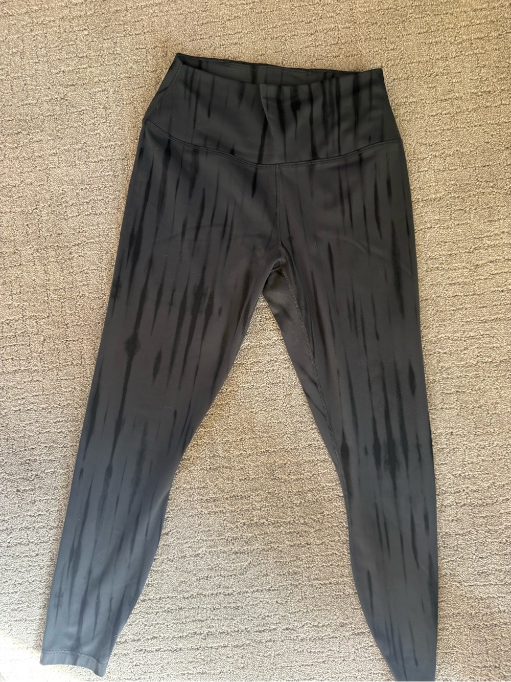 Nike Black Streaked High-Waist Leggings